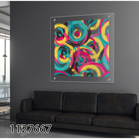 תמונת זכוכית עם רקע שקוף לסלון למשרד או לחדר עבודה דגם 1127667