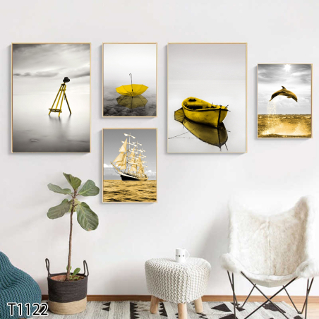 סט מעוצב לסלון 5 חלקים דגם T1122