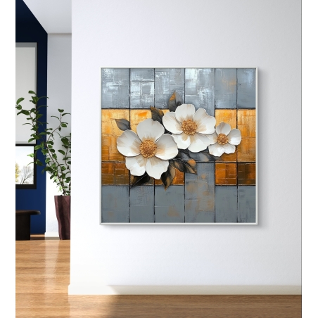 תמונת קנבס מרובעת לסלון 