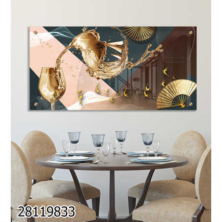 תמונת זכוכית מקורית למטבח או לפינת האוכל מודפסת על זכוכית דגם-28119833