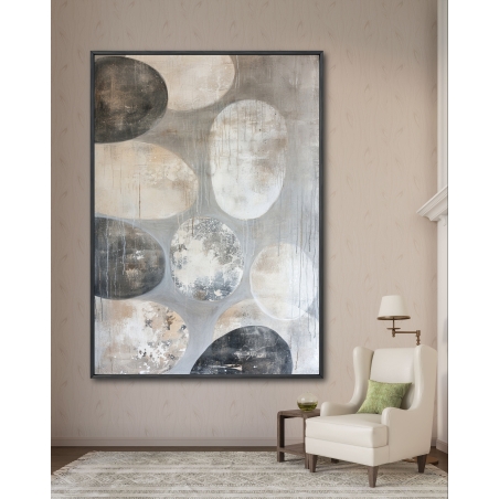 תמונת קנבס לסלון בסגנון גאומטרי 