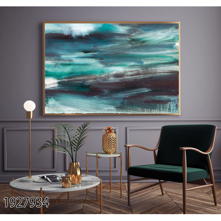 תמונה לסלון או למשרד מודפסת על קנבס כותנה אבסטרקט-מודרני דגם 1927934