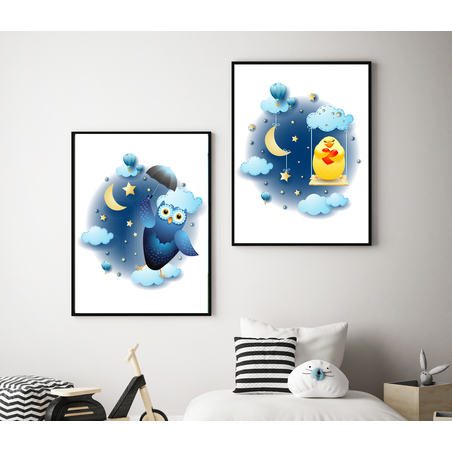 זוג תמונות לחדר ילדים קולקציית 