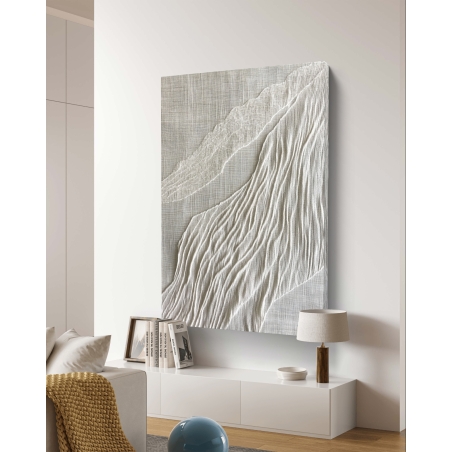 תמונת קנבס עם עיצוב דמוי שליכט במרקם רך וזורם, מתאימה לחללי סלון, משרד או חדר שינה, מקולקציית NEXTGEN.