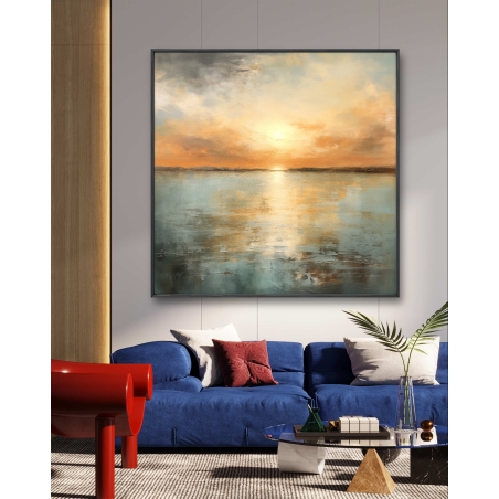 תמונת קנבס מרובעת סגנון אבסטרקט 