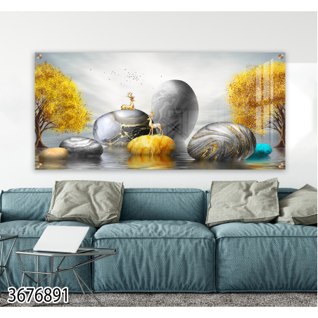 תמונת תלת מימד מדהימה לסלון לחדר השינה או למשרד על קנבס או זכוכית במבחר מידות דגם-3676891
