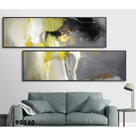 זוג תמונות ממוסגרות רוחב דגם  90540