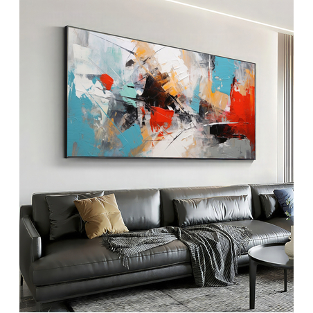 תמונת קנבס אבסטרקט מודרני צבעונית דגם 662323