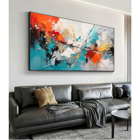 תמונת קנבס אבסטרקט מודרני צבעונית דגם 662321