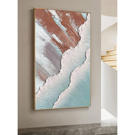 תמונה לסלון או למשרד מודפסת על קנבס כותנה אבסטרקט-מודרני דגם 8280440