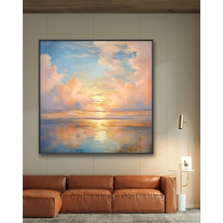 תמונת קנבס מרובעת סגנון אבסטרקט 