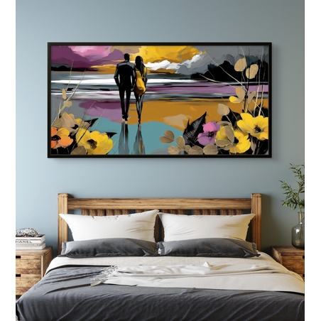 תמונת קנבס גדולה רומנטית מבית תכשיט לבית