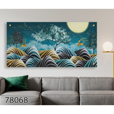 תמונת זכוכית מקורית לסלון למטבח או לפינת האוכל מודפסת על זכוכית דגם-78068