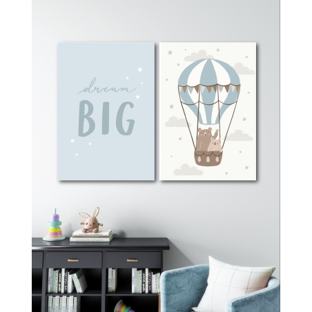 זוג תמונות על קנבס לחדר ילדים 