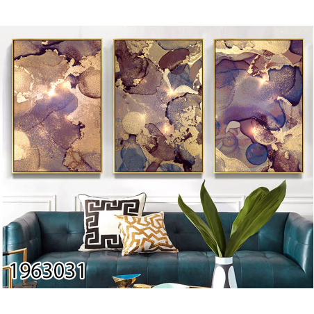 שלשה על קנבס כותנה!! מתוח וממוסגר לסלון או למשרד דגם 1963031