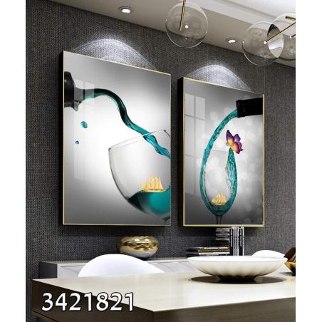 זוג תמונות ממוסגרות במבחר מידות דגם 3421821