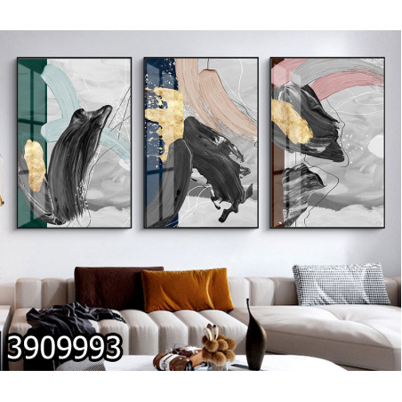 שלשה על קנבס מתוח וממוסגר לחדר השינה או לסלון דגם 3909993