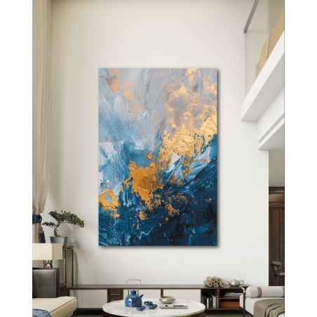 תמונת קנבס לסלון בסגנון אבסטרקט 