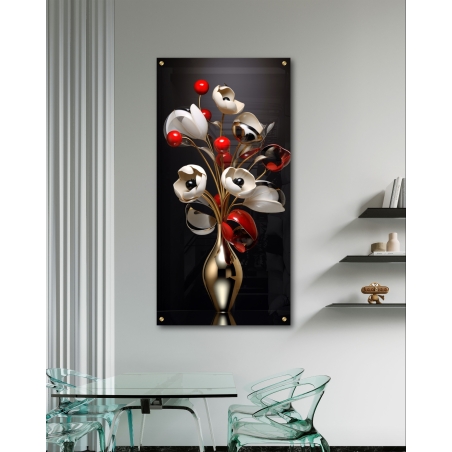 תמונת זכוכית לאורך לסלון או לפינת אוכל 