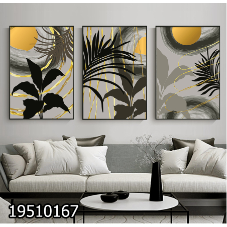 שלשה על קנבס מתוח וממוסגר לחדר השינה או לסלון דגם 19510167