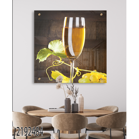 תמונת זכוכית מרובעת לפינת אוכל למשרד או למטבח דגם-2192484