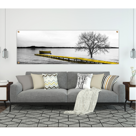 תמונת זכוכית  פנורמית מיוחדת לסלון לפינת אוכל או למשרד  דגם-G3175785