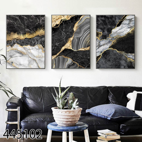 שלשה על קנבס מתוח וממוסגר לחדר השינה או לסלון דגם 445102