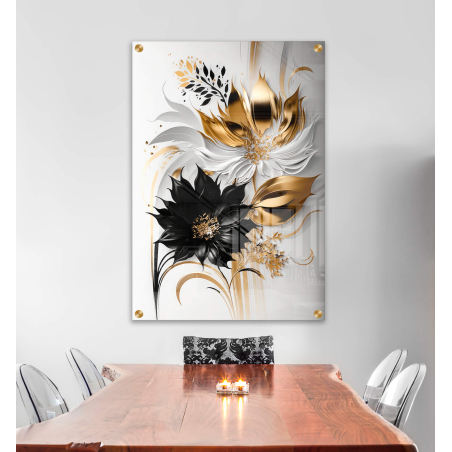 תמונת זכוכית תלת מימד מיחדת למטבח\פינת אוכל דגם -850020