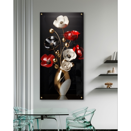 תמונת זכוכית לאורך לסלון או לפינת אוכל 