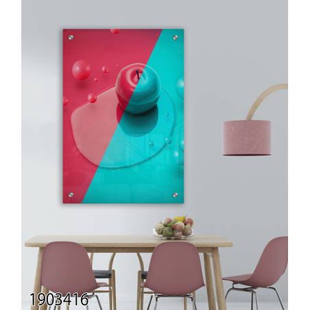 תמונה מעוצבת מקורית מודפסת על זכוכית דגם 1903416