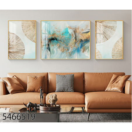 תמונה מחולקת לסלון בעיצוב מופשט מודרני דגם 5466519