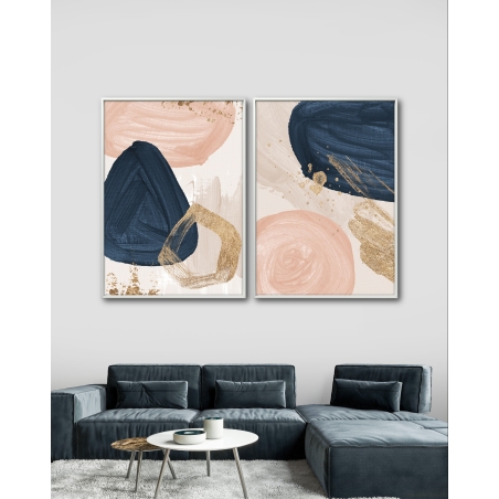 זוג תמונות בסגנון גאומטרי 