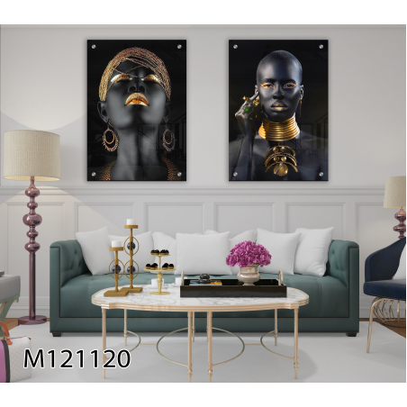 זוג תמונות בהדפסה על זכוכית M121120