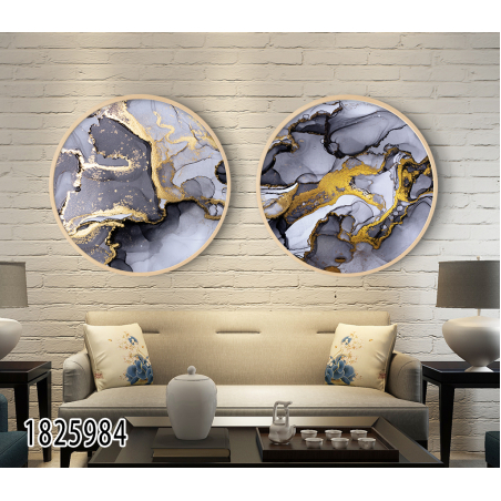 זוג תמונות עגולות דגם 1825984 