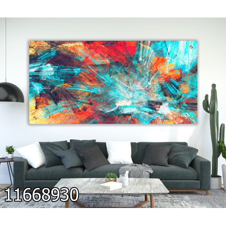 תמונת זכוכית מעוצבת בסגנון מודרני  למשרד או לסלון דגם 11668930