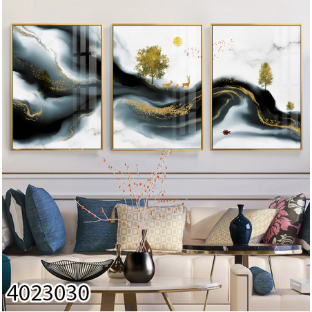 שלשה על קנבס מתוח וממוסגר לחדר השינה או לסלון דגם 4023030