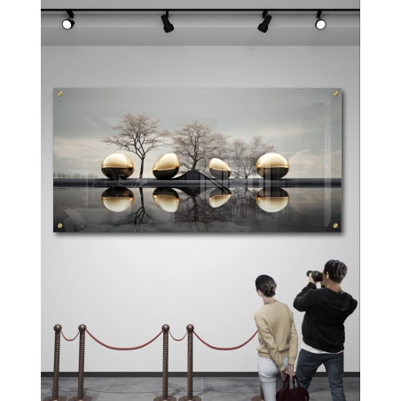 תמונת זכוכית לסלון או למשרד 