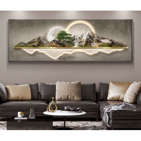 תמונה פנורמית על קנבס לסלון 