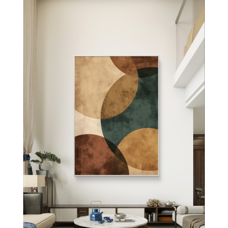 תמונת קנבס לסלון בסגנון גאומטרי 