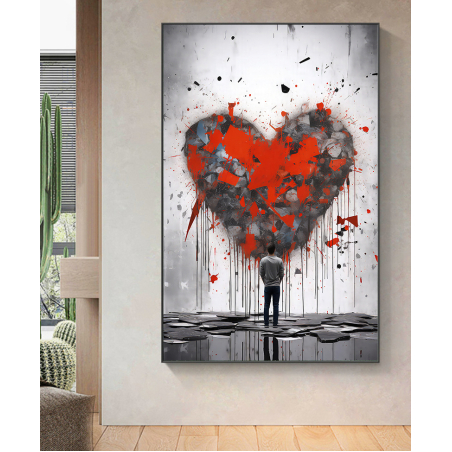 תמונת גרפיטי מיוחדת על קנבס או על זכוכית לבחירתכם דגם 2508311