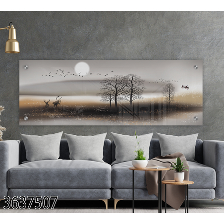 תמונת זכוכית פנורמית לסלון דגם-3637507