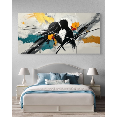 תמונת קנבס לסלון בסגנון דמויות 