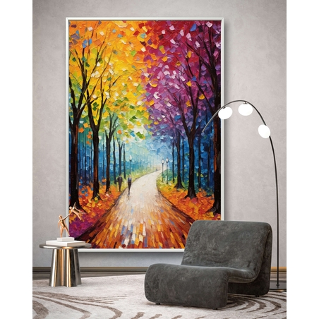 תמונה צבעונית מודרנית לסלון או למשרד קנבס כותנה מקצועי דגם 510234