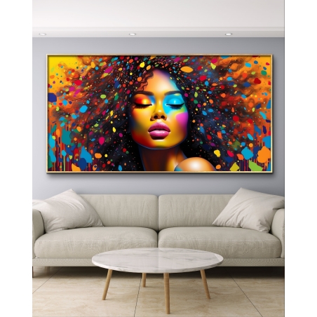 תמונת קנבס לסלון מהממת אפריקאית 