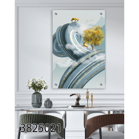 תמונה מעוצבת מקורית מודפסת על זכוכית דגם 3825267