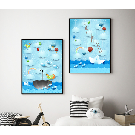 זוג תמונות לחדר ילדים קולקציית 