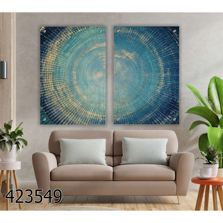 זוג תמונות  בהדפסה ישירה על זכוכית דגם 423549