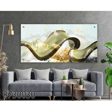 תמונת זכוכית מקורית לסלון או למשרד מודפסת על זכוכית דגם-8730030