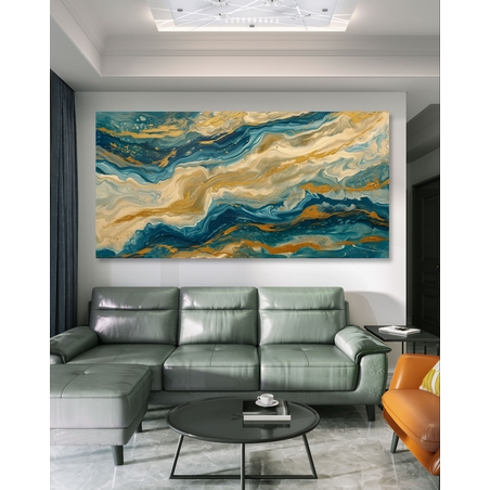 תמונת קנבס לסלון בסגנון אבסטרקט 
