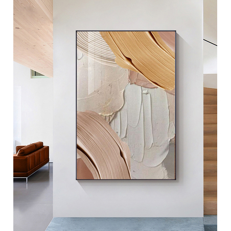 תמונה לסלון או למשרד מודפסת על קנבס כותנה אבסטרקט-מודרני דגם 8084176